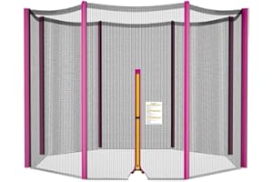 ULTRAPOWER SPORTS Red de Seguridad para Trampolín 244 305 366 396 397 400 426 427 430 cm, Protector Cama Elastica, Red de Repuesto para Cama Elastica, Red de Repuesto para Trampolín Redondo para 6/8 Postes Rectos