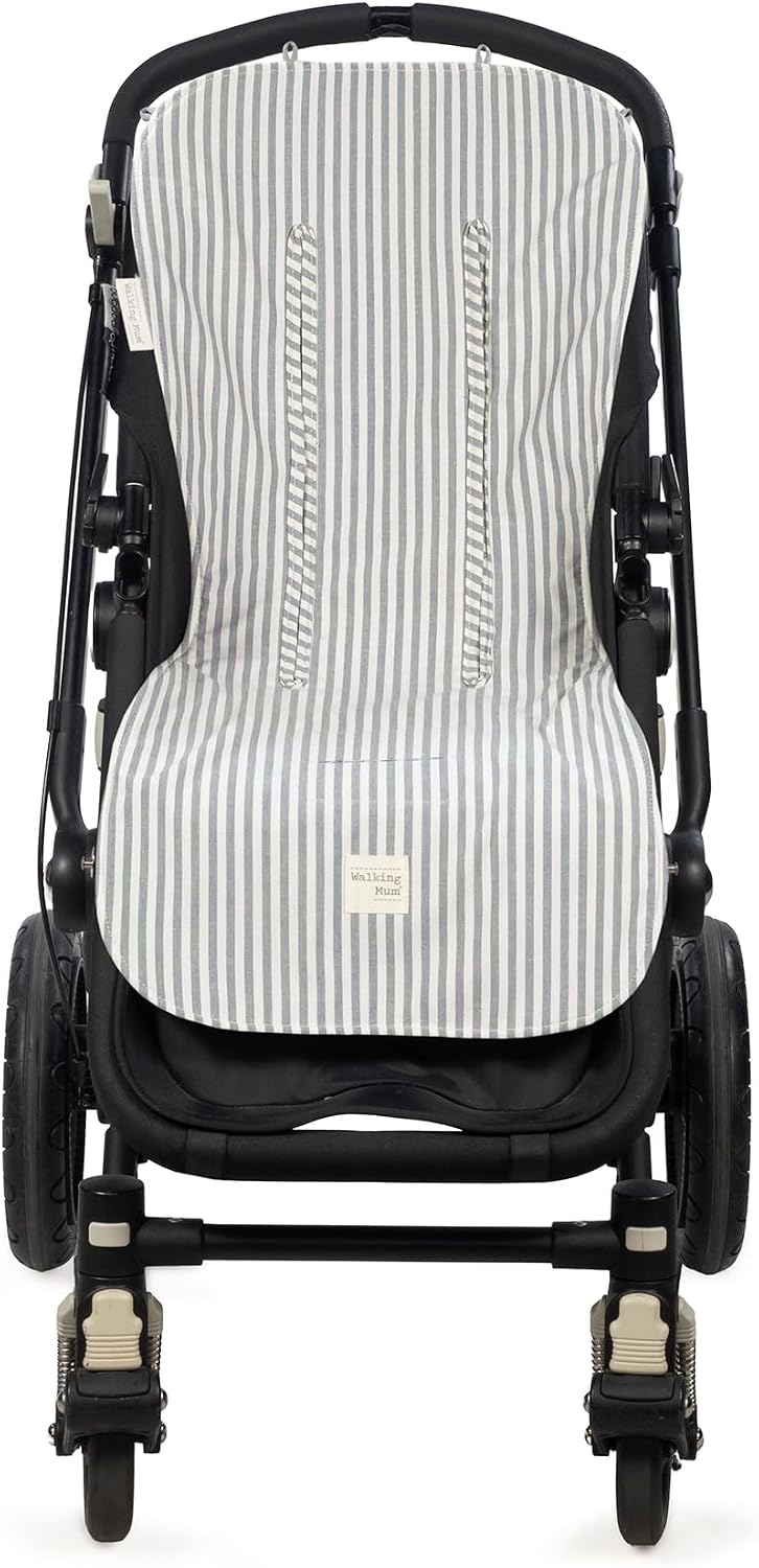 Funda colchoneta Praliné de Walking Mum (Rayas Matcha)