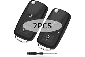 Yosemy 2 Llaves de Mando a Distancia, Compatible con V-W (Volk*SWA-Gen) (M K*4) (B o*ra) (Go*l-f) 4 5 6 (Pa/ssa-t) (P o*lo) - 2 Botones