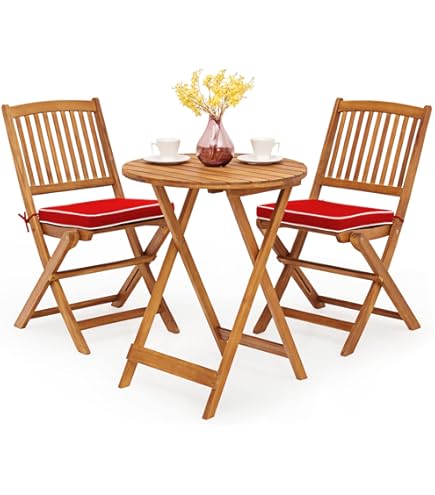 Set Giardino Pieghevole BAKAJI Con 2 Sedie E Tavolo - Arredo Esterno In Textilene E Acciaio - Foto 8