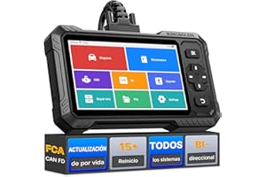 KINGBOLEN S6 Elite OBD2 Diagnosis Coche Multimarca, Bidireccional Maquina Diagnosis Coche,Sistema Completo Diagnosis 15+Reajustes, CANFD, FCA, Vin Automático, Actualizaciones gratuitas