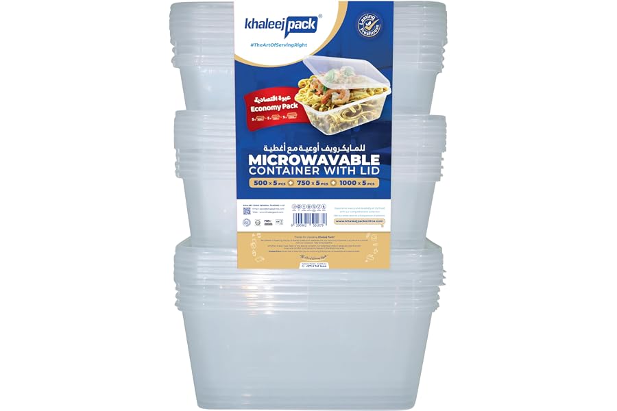 Khaleej Pack Microwave Container Economy Pack
