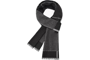 Lonya Sciarpa Uomo Invernale Imitazione Cashmere Morbida e Calda Casual Chic Plaid Business Foulard Lunga Pashmina Elegante Leisure Caldo Stola