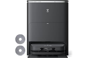 ECOVACS DEEBOT X5 PRO OMNI Robot Aspirapolvere Lavapavimenti, 12800Pa, Progettazione Antigroviglio, TruEdge™ Adaptive Edge Mopping, Lavaggio con Acqua Calda a 70°C, AINA 2.0 Navigazione Intelligente