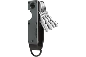 ROSSM Schlüssel-Organizer | Kompakter Schlüsselhalter aus Metall | Minimalistischer innovativer Schlüsselanhänger | Mini-Schlüsseletui, das bis zu 6 Schlüssel schützt