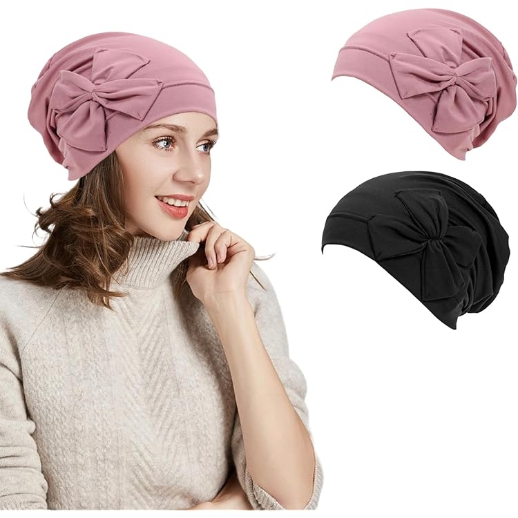 Slouchy Beanie muts dames zomer beanie tulband chemo cancer hoofddeksel van katoen slaapmuts tulband hoofddeksel, 3 - hemelsblauw, Eén maat