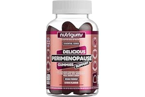 Perimenopause Support Gummy | Citrus Flavour | 60 Vegan Gummies | Red Clover, Ashwagandha, Maca, Ginseng, Sage, Ginkgo with VIT B6, B12, VIT D and VIT C | Nutritional Balance for Women by NUTRIGUMS®