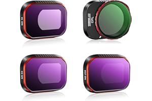 STARTRC Mini 4 Pro Filters, Multi Coated ND Filters Set for DJI Mini 4 Pro Drone Accessories - 4-Pack ND16/ND64/ND256/CPL Filters(Aluminum Version)