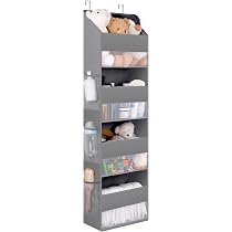 4 Sacs De Rangement Suspendus à 15 Poches - Gris - Pour Armoire, Porte Ou Mur - Pliable Et étanche