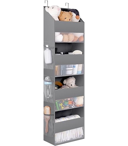 Organizer Appendibile Per Armadio - 4 Sacche Trasparenti, Per Camera, Ufficio O Porta, Nero - Foto 14