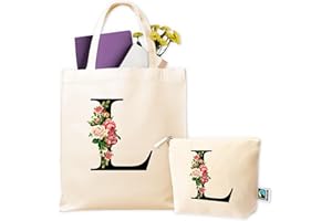 LA FÁBRICA DE INVENTOS Bolsas de Tela Personalizadas - Tote Bag Personalizada + Neceser - Bolsa Tela Personalizada Mujer - Regalos Personalizados - Regalo Original Mujer - Bolsa Compra Reutilizable