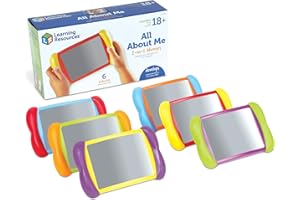 Learning Resources All About Me 2-in-1 Mirrors, Ages 18+ Months, Toddler Mirror Toy, Builds Self-Awareness & Emotional Skills