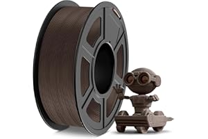 TECBEARS Filamento Madera PLA 1.75mm 1KG Nogal, Wood PLA Filamento Actualización 15% Harina de Madera, Efecto de Madera Real, Precisión Dimensional +/- 0,03 mm, Carrete de 1000g, Walnut Wood