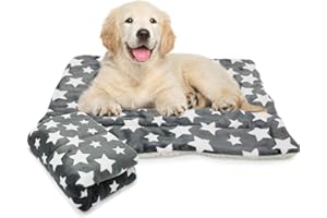 BPS(R) BPS Couverture matelassée douce pour chiens et chats.Tailles S/M/L au choix. Couleur marron.