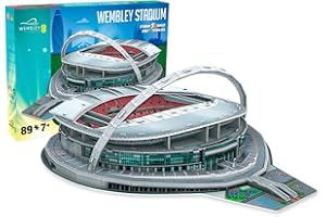 MEGABLEU Paul Lamond National Soccer Club Games 3845 Wembley 3D Stadium, Red, Grey