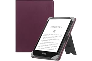 HGWALP Custodia universale per 6-7 pollici eReaders, Folio Stand Cover con cinturino compatibile con Kindle Paperwhite/Colorsoft/Kobo/Tolino/Pocketbook/Sony 6" 6.8" 7" E-Book Reader-PL