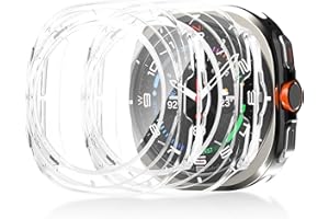 Seltureone 2 Pack Watch Case with Screen Protector Compatible with Samsung Galaxy Watch Ultra 47mm, Hard PC [Anti-Scratch][Anti-Dust] All-Round Protective Case for Galaxy Watch Ultra 47mm - Clear