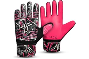Trepace Goalkeeper Gloves for Boys Kids | Grip In Technology Kids Goalkeeper Gloves | Durable & Comfortable Goalie Gloves kids |Anti Slip Palm Protection Football Gloves