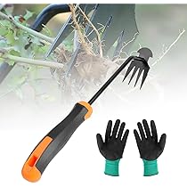 Sarchiatore Manuale A 4 Denti - Estirpatore Erbacce Con Manico In Acciaio Inox - Foto 9