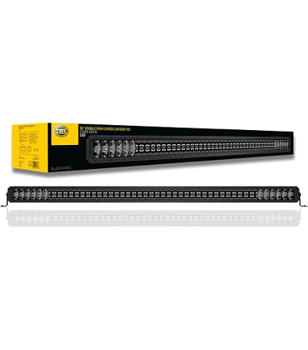 Barre De LED Hella Black Magic Tough 20 (20") - 6000lm - IP68/69K - Pour 4x4 & Off-Road - Montage Toit/Calandre - 4