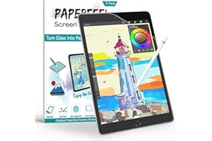 PAPERFEEL [3 Piezas Protector de Pantalla para iPad 9a /8a /7a Generación (10,2 pulgadas, modelo 2021/2020 / 2019), Protector de PET Mate para Dibujar Antirreflejo/Antihuellas