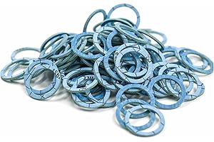 KINETICS LINE Junta Plana 1 Pulgada Normal (30 x 24 x 2 mm) 100 Piezas Juntas para Gas, Aire Acondicionado, Sistemas Solares, Sanitarios, Reforzadas con Fibras de Aramida Kevlar® (Hasta 350°C)