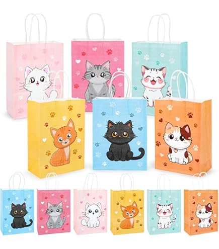 Snoepzakjes kat - Alles voor een kinderverjaardag - Katten versiering