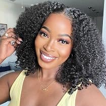 BLY 7A Mongolisches Afro Kinky Curly Echthaar – 3 Bündel, Unbehandelt, Naturfarbe