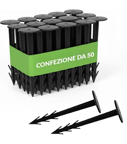 CHIODO PICCHETTO CM 20 PLASTICA PER FISSAGGIO TELI PACCIAMATURA 37623V