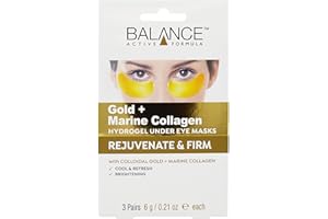 3 paia di toppe per gli occhi Balance Active Formula Gold Collagene Eye Patches Hydrogel