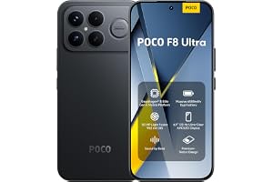 POCO F8 Ultra, 12 + , 6,9 tum 120 Hz AMOLED-skärm, 50 MP ljusfusion 950 med OIS, ljud av Bose, 6 500