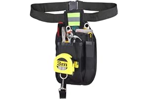 FIGARGE Sac à Outils Sac à Outils Taille réglable Sac à Outils Sac à Outils Jardin à Domicile Outils électriques Hommes Femmes Noir