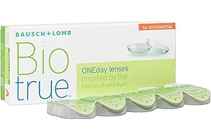 BAUSCH + LOMB - Biotrue® ONEday For ASTIGMATISM - Lenti a contatto giornaliere per astigmatismo - 30 Lenti B30 Toric +0025 C075 A180