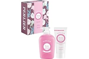 Perlier, Cofanetto Fresia di Lanzarote, Ricette Naturali con Sapone Liquido e Crema Mani, Ideale per Tutti i Tipi di Pelle, Dona Idratazione e Cura Quotidiana