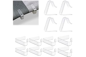 YALIYU 12 PCS Plastic Tablecloth Clips, Transparent Table Cloth Clip, Table Cloth Clips for Outside Table Picnic, Table Cloth Fixing Table Cloth Holder Clips for Indoor Outdoor for Home Garden Wedding Party