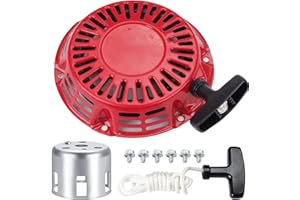 ZAMDOE GX160 Rozrusznik Backspace z kubkiem startowym dla Honda GX120 GX200 4HP 5.5HP 6.5HP 168F Generator 212CC 6.5 7HP 173cc R210 Silnik silnika, wymiana # 28400-ZE1-003ZF 284000 -ZH8-0 13 Lat