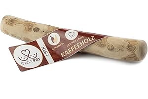 DAILY PET Drewno kawowe dla psów - Wytrzymały patyk do żucia dla psów i szczeniąt - Wytrzymały korzeń do żucia dla psów - Naturalna kość do żucia dla psów