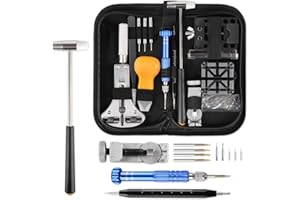 YISSVIC Uhrenwerkzeug set Uhrmacherwerkzeug 183-teilig Uhren Reparatur Profi Watch Tools mit Nylontasche