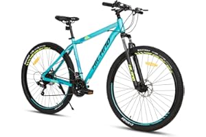 HILAND 29 pollici mountain bike, telaio in alluminio MTB a 21 velocità con freno a disco forcella sospesa, mountain bike da uomo