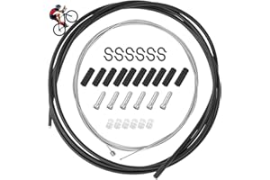 GOWTX Bicycle Brake Cable Set, Universal Bike Cable Housing Set, Bicycle Cycling Shifter Cable Housing Kit, Bicycle Gear Cable Kit, Bicycle Inner Cable Set for Mountain Road Bike Repair
