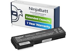 NinjaBatt Battery for HP 8470P 8460P 6470B 6460B 6570B 6560B 628670-001 6475B CC06 8560P 8570P CC06XL 628668-001 628666-001 6360B 8460W 8470W 6360T 6465B 6565B [6 Cells/4400mAh/48Wh]