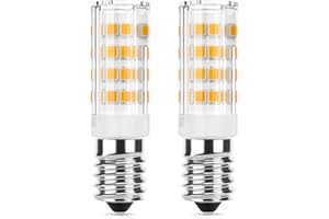 ‎DICUNO DiCUNO E14 LED Warmweiß 3000K, 3W LED Lampe für Dunstabzugshaube, Ersetzt 40W Halogen, Kühlschranklampe 410lm, Maiskolben Birne für Schreibtischlampen/Wandlampen, CRI85, Nicht dimmbar, 2er Pack