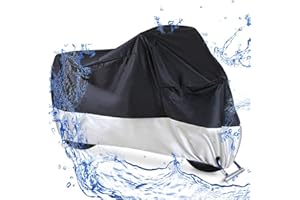 Big Ant Housse de Protection pour Moto, Imperméable en Polyester 190T, pour Moto, Scooter, Anti UV/Pluie/Neige/Poussière/Vent/Excréments d’Oiseaux (XXL)