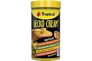GECKO CREAM APRICOT 100ML / 50G - Pokarm z morelę dla gekonów orzęsionych i innych jaszczurek