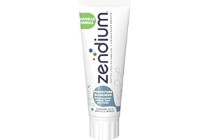 Zendium Dentifrice Protection Blancheur, Mode d'action naturel antibactérien, Dentifrice blanchissant, Protège naturellement votre Bouche, 75ml