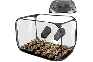 BOMMFU Pilzzucht-Set | Pilzzuchtzelt | Faltbare Pilzzuchtstall-Luftbox | Große Pilz-Mykologie-Abzugshaube | Pop-Up-Pilzzuchtbehälter - Tragbarer Pilzzuchtbehälter Für Sporen, Mykologie, Gartenbaubedarf