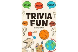 Stocking Stuffers : Trivia Fun: 580 Questions, Game Book for Kids, Teens, Adults: Perfect Christmas Stocking Stuffers for Teens, Gift Idea for Men and Women