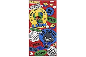 CORIEX Toalla de playa Brawl Stars. Toalla de playa grande 70 x 140 cm. Toalla de playa 100% Poliéster