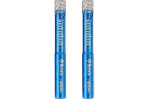 AICOIMY Wiertło do płytek, diamentowe wiertło 8 mm do ceramiki, płytek, porcelany, szkła, granitu, gresu (2 sztuki)