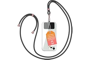 EAZY CASE Chaîne Universelle pour téléphone Portable adaptée à Tous Les Smartphones Tour de Cou Housse avec Cordon Sangle pour téléphone cellulaire adapté à Toutes Les Pochettes Clips en rosé